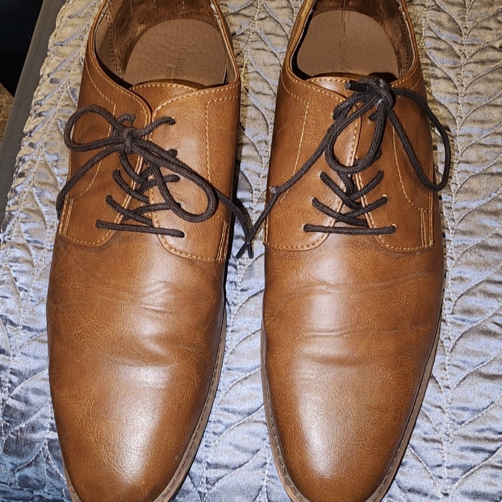 Men's Brown Leather Dress Shoes